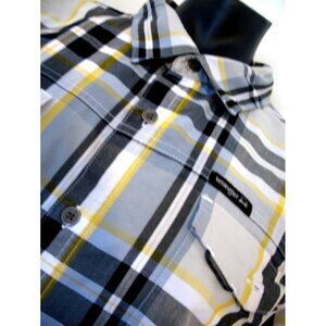 Wrangler Western Long Sleeve Black/Yellow plaid, with Snaps Shirt Men's Size 3XL